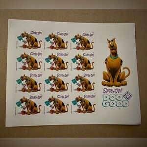 12 Scooby Doo Good Dog Collectible Forever Stamps